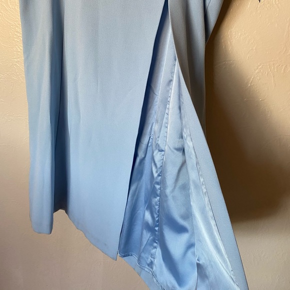 Vince Camuto Light Blue Off Shoulder Gown - Picture 11 of 12
